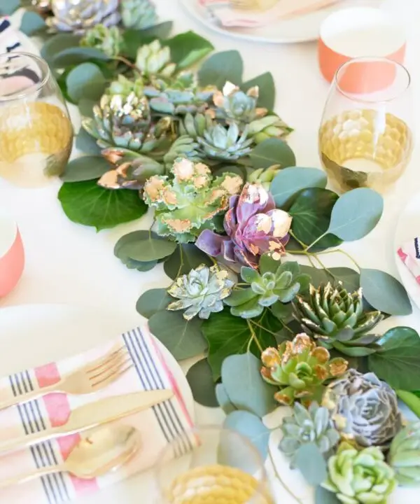 Succulent Table Runner