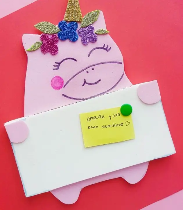 Foam Unicorn Pinboard