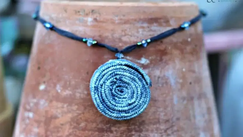 Denim Necklace