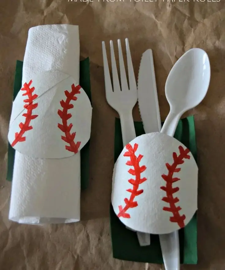 Baseball Utensil Holder