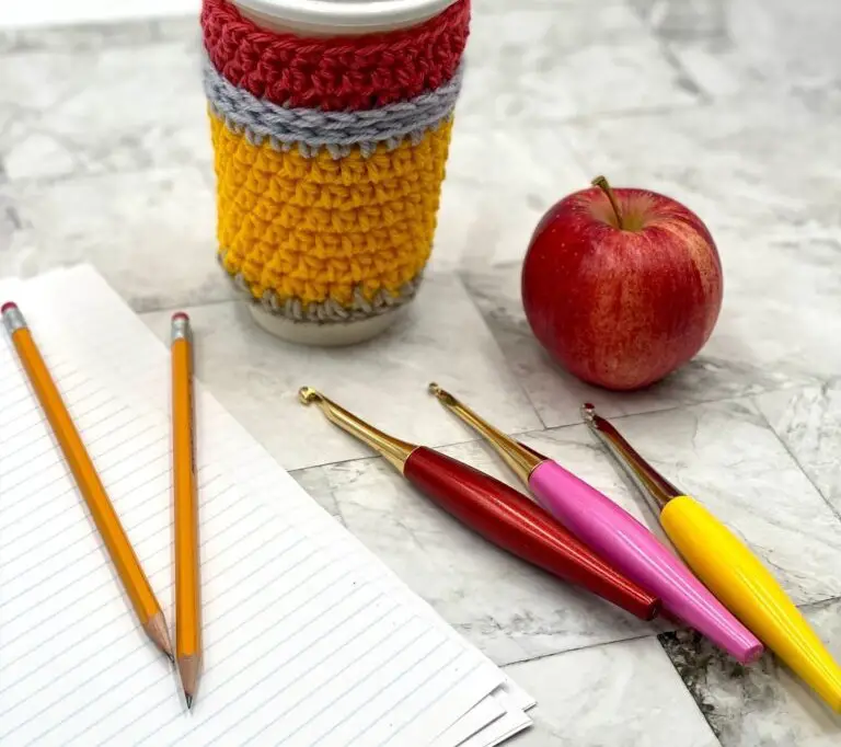 Pencil me in Cup Cozy Crochet Pattern